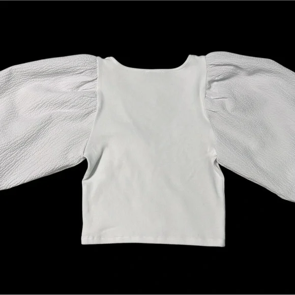 Zara White Puff Sleeve - Picture 4 of 4